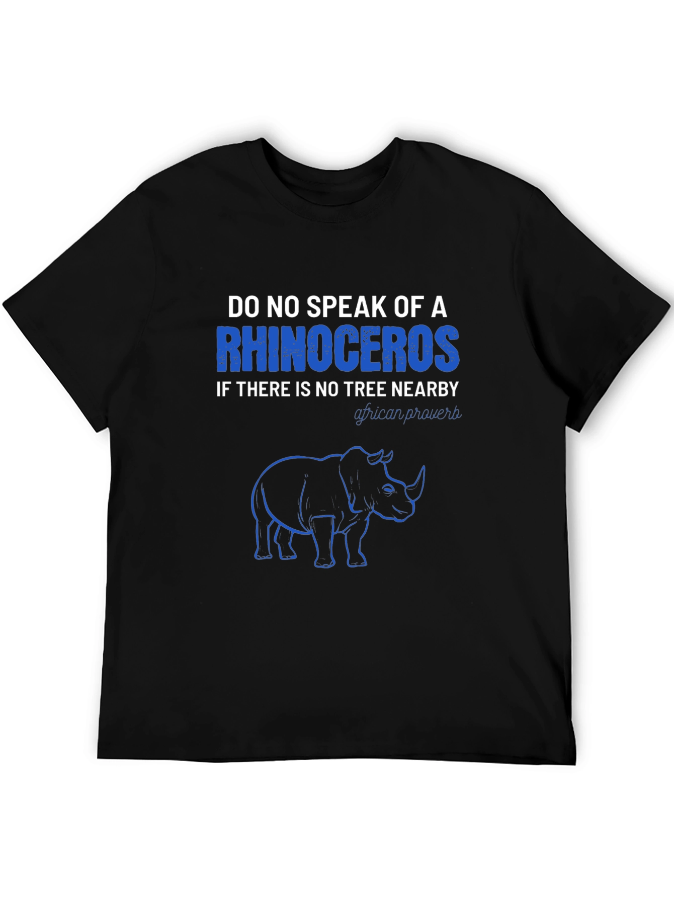 Rhinoceros Graphic Print T-Shirt