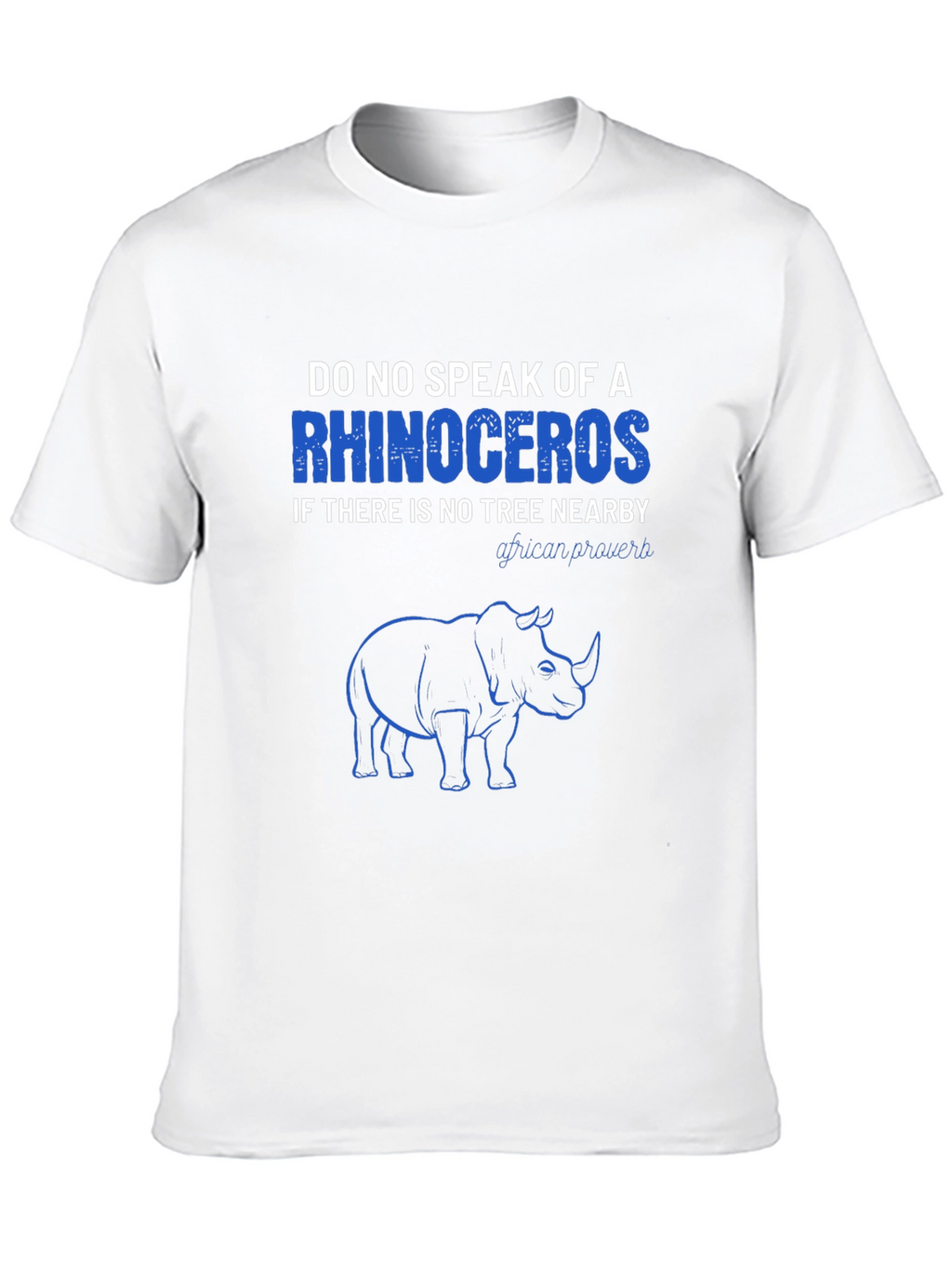 Rhinoceros Graphic Print T-Shirt