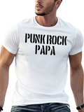 Punk Rock Papa T-Shirt - Black Graphic Tee