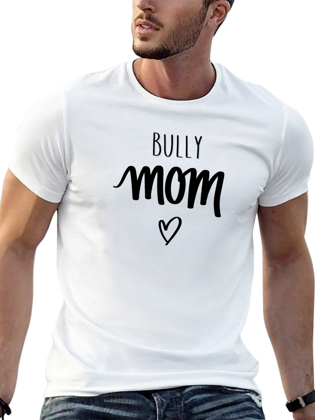 Bully Mom T-Shirt - Black Crew Neck Tee