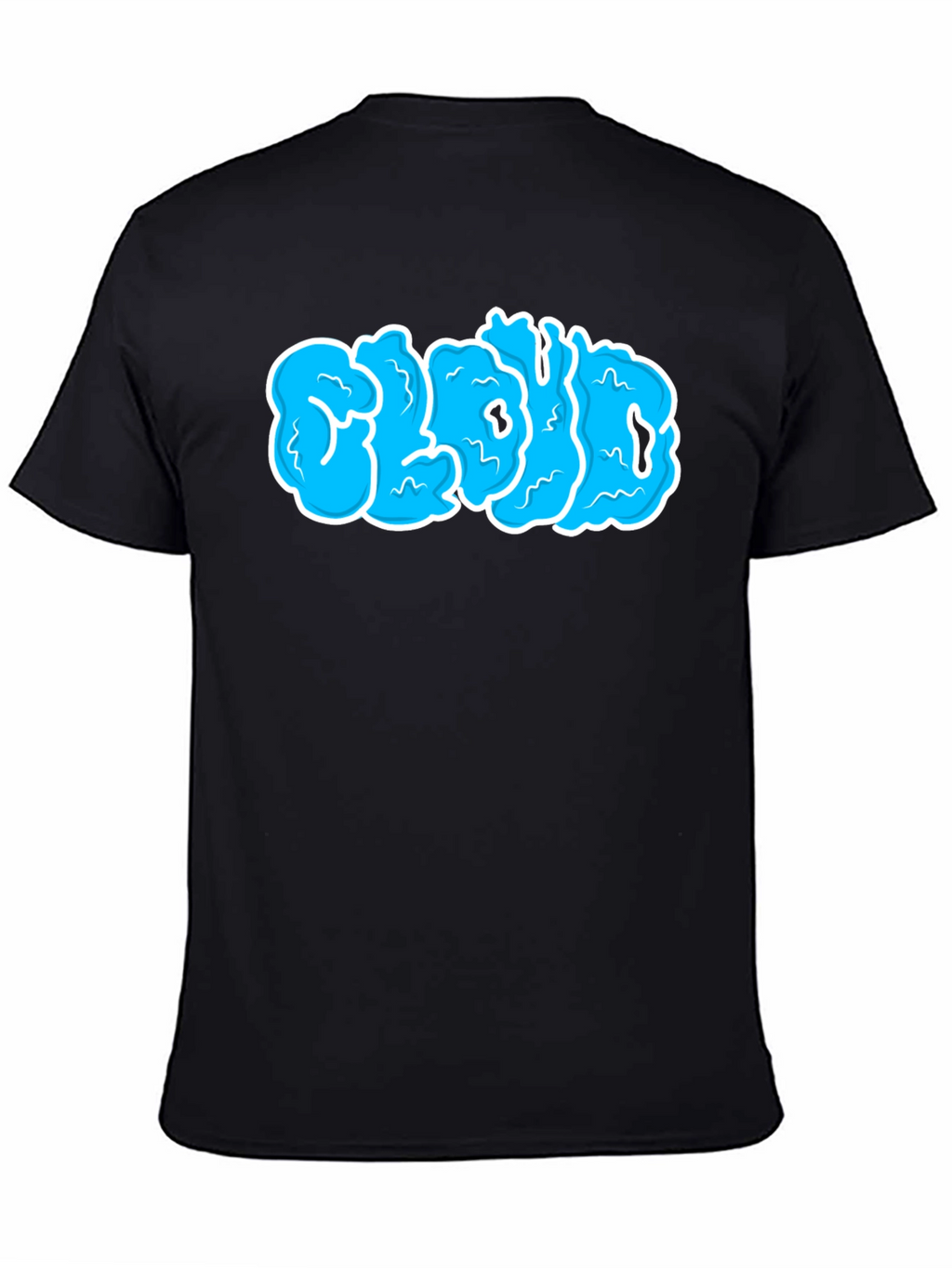 Cloud Graphic T-Shirt - Black Cotton Tee