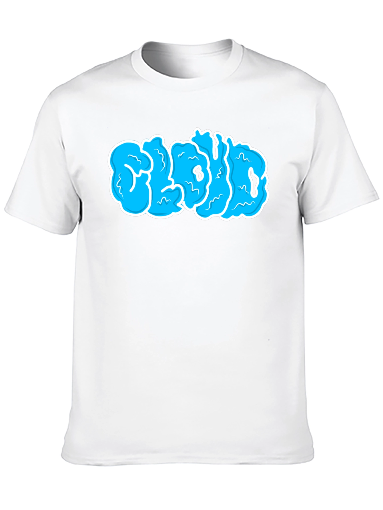 Cloud Graphic T-Shirt - Black Cotton Tee