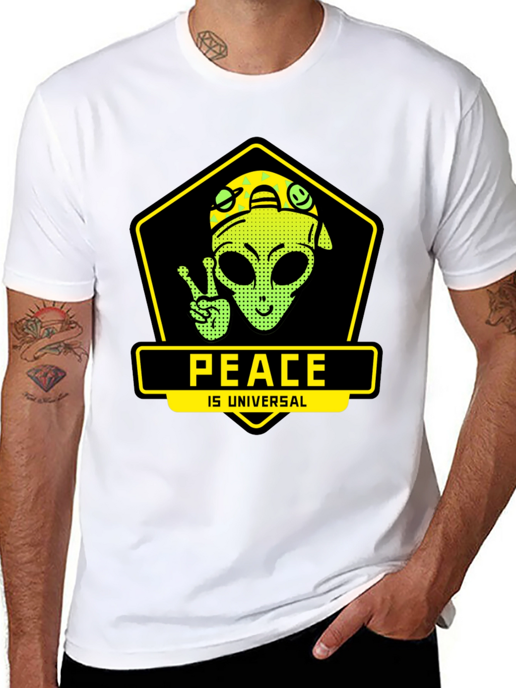 Peace is Universal Graphic T-Shirt