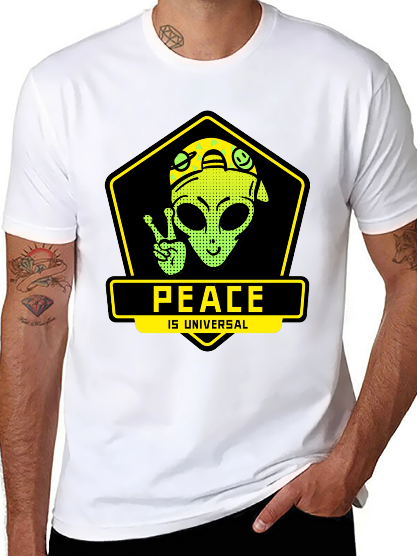 Peace is Universal Graphic T-Shirt