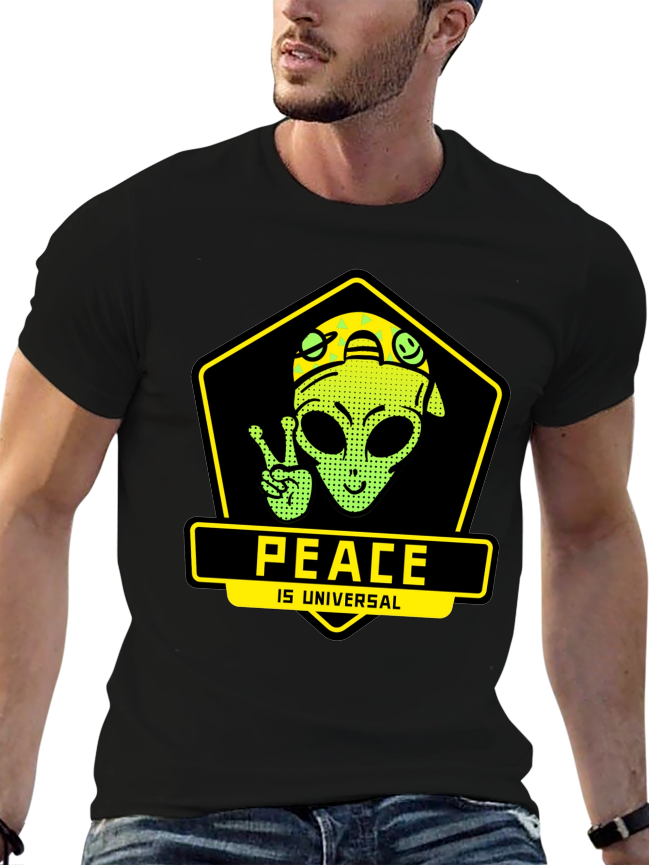 Peace is Universal Graphic T-Shirt