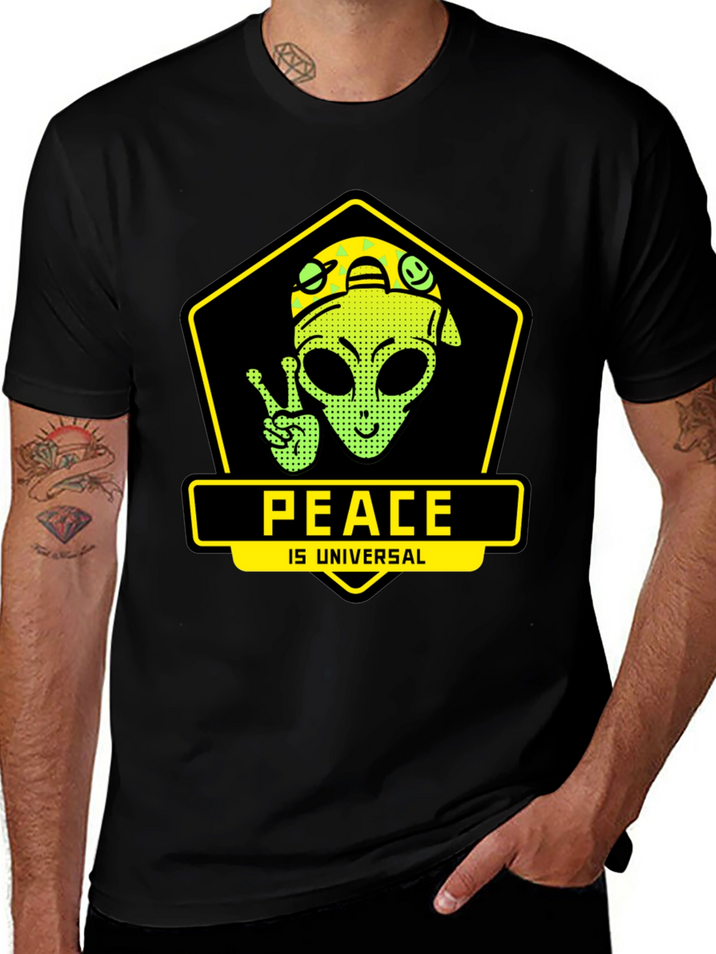 Peace is Universal Graphic T-Shirt