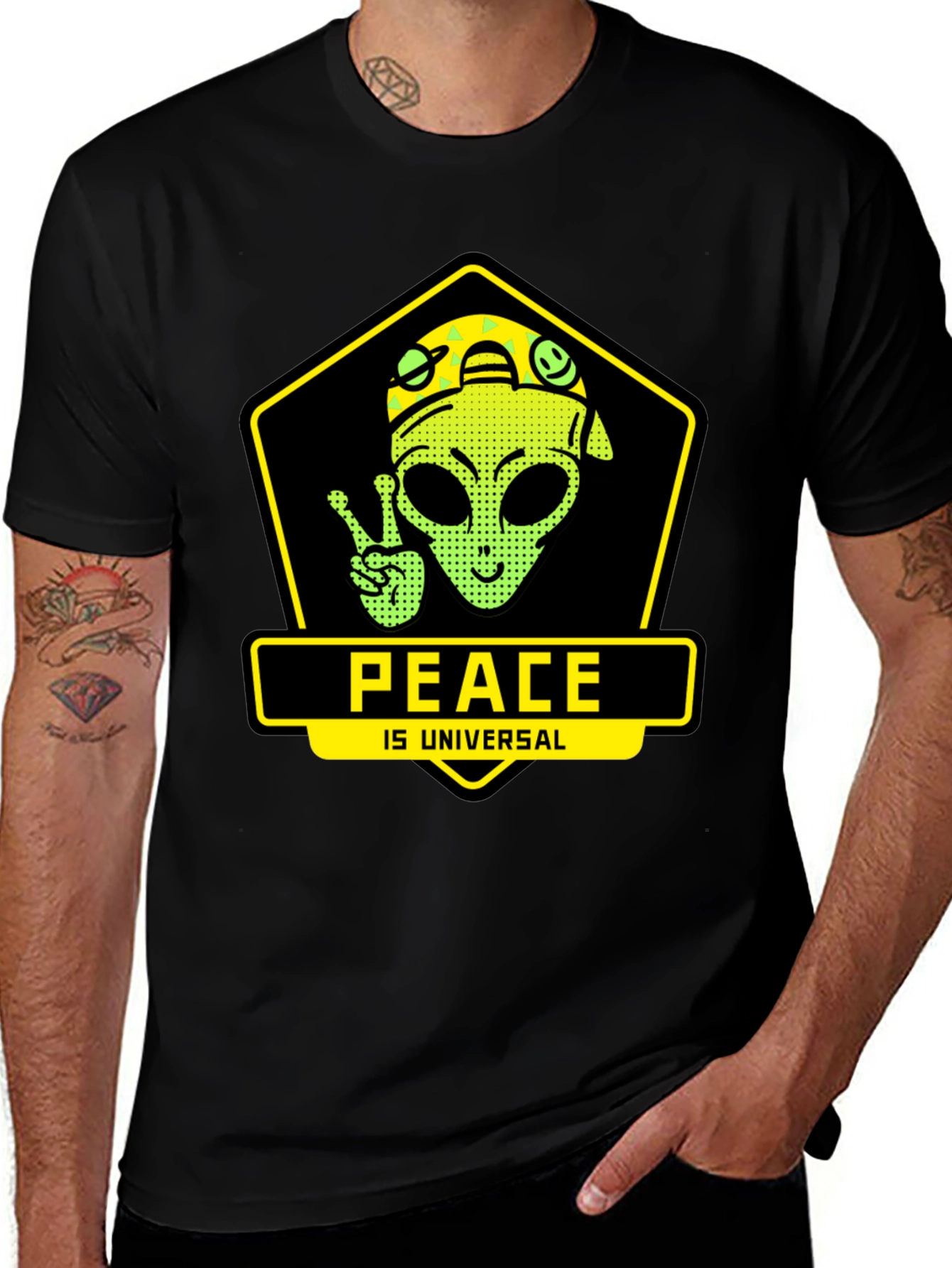 Peace is Universal Graphic T-Shirt