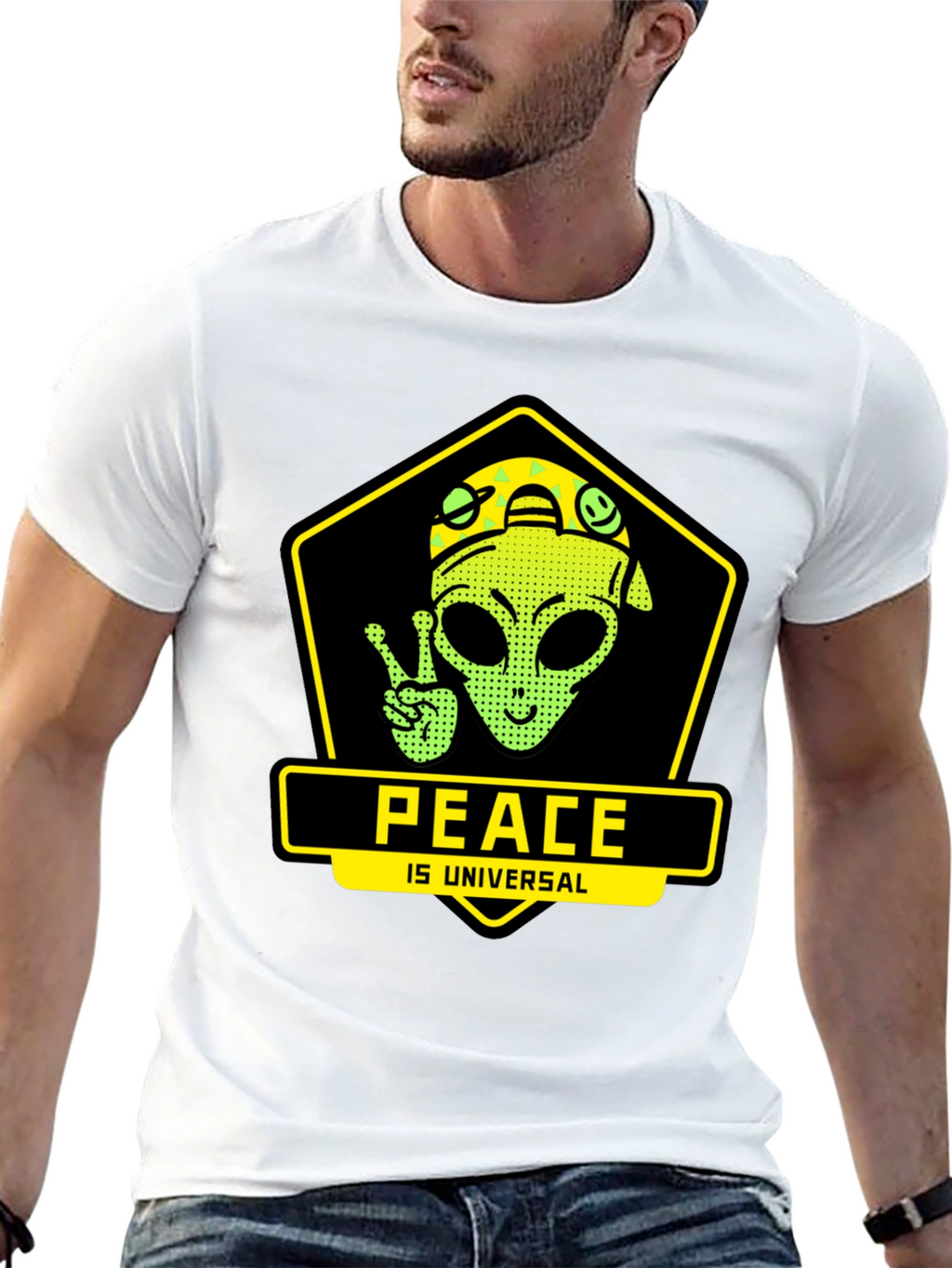 Peace is Universal Graphic T-Shirt