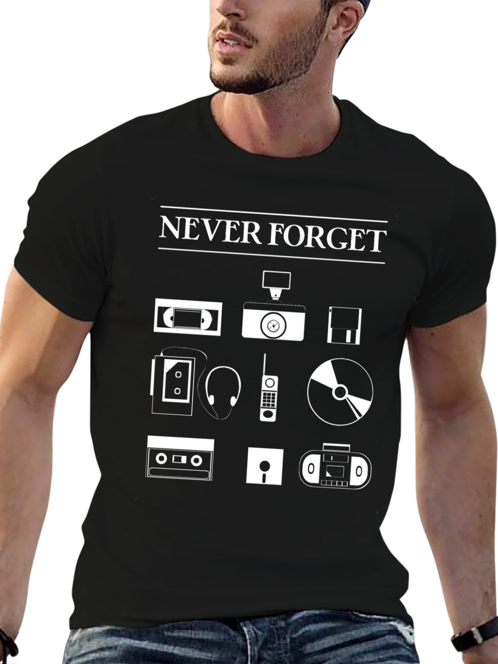 Retro Tech T-Shirt - Never Forget