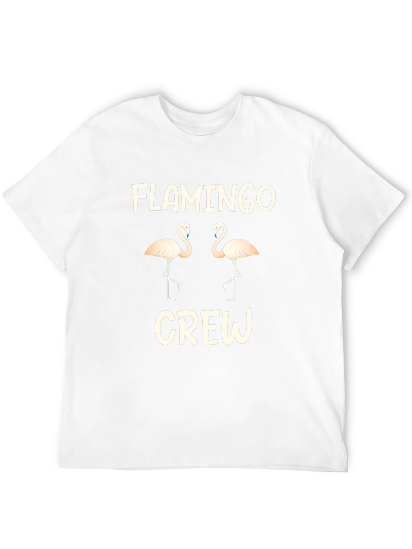 Flamingo Crew Black Graphic T-Shirt