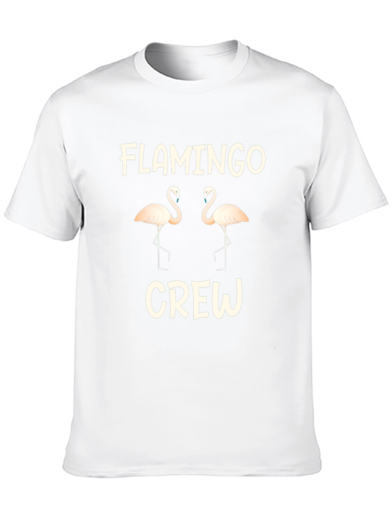 Flamingo Crew Black Graphic T-Shirt