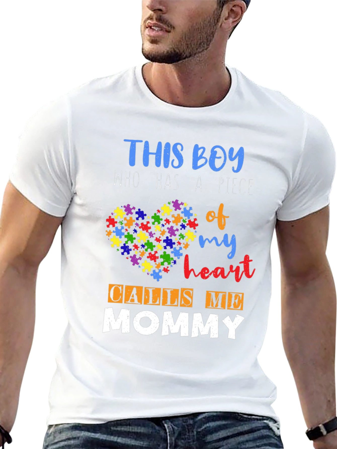 Autism Awareness T-Shirt: This Boy Calls Me Mommy