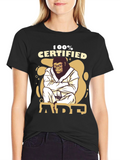 100% Certified Ape Jiu Jitsu Black T-Shirt