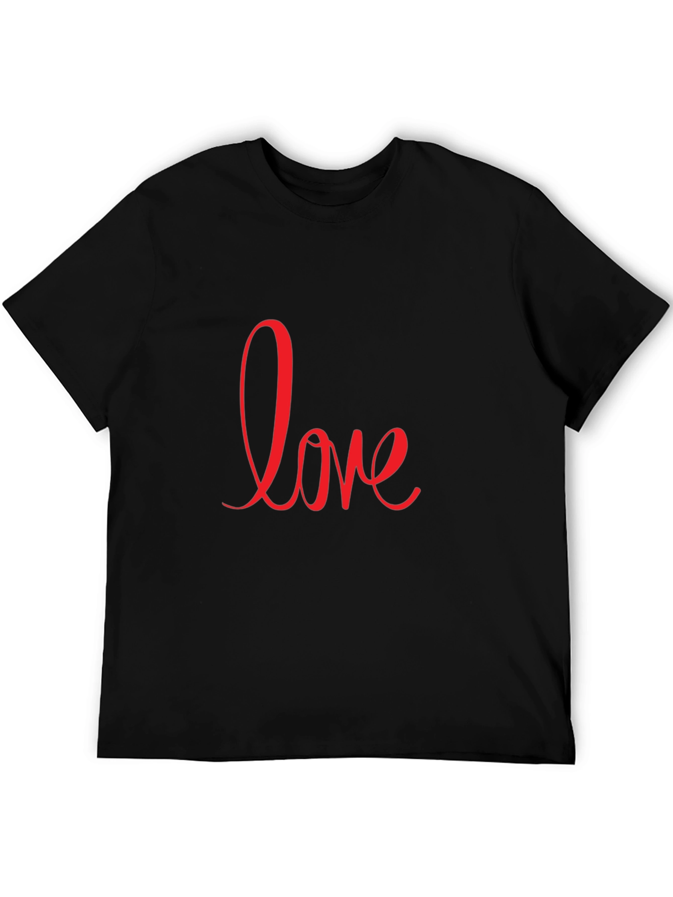Love Graphic Black T-Shirt - Casual Style