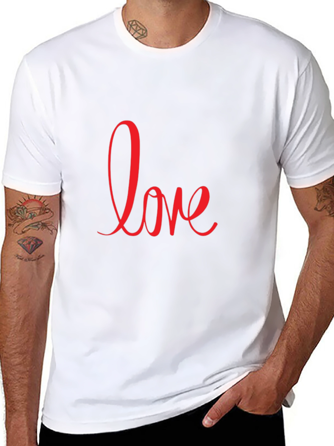Love Graphic Black T-Shirt - Casual Style