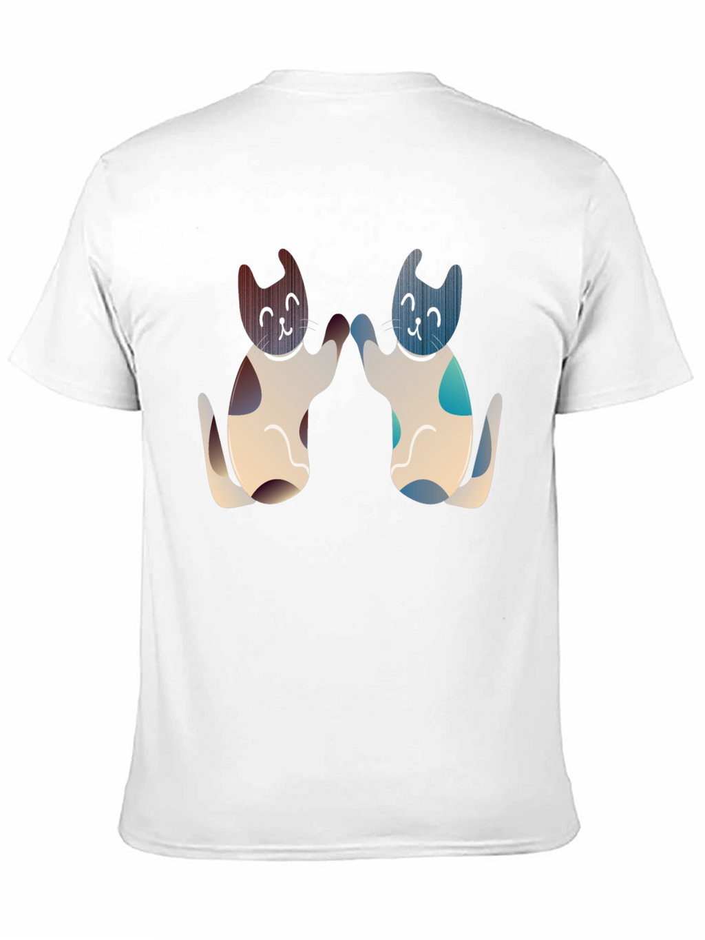 Cute Cats High Five Graphic Tee - Black