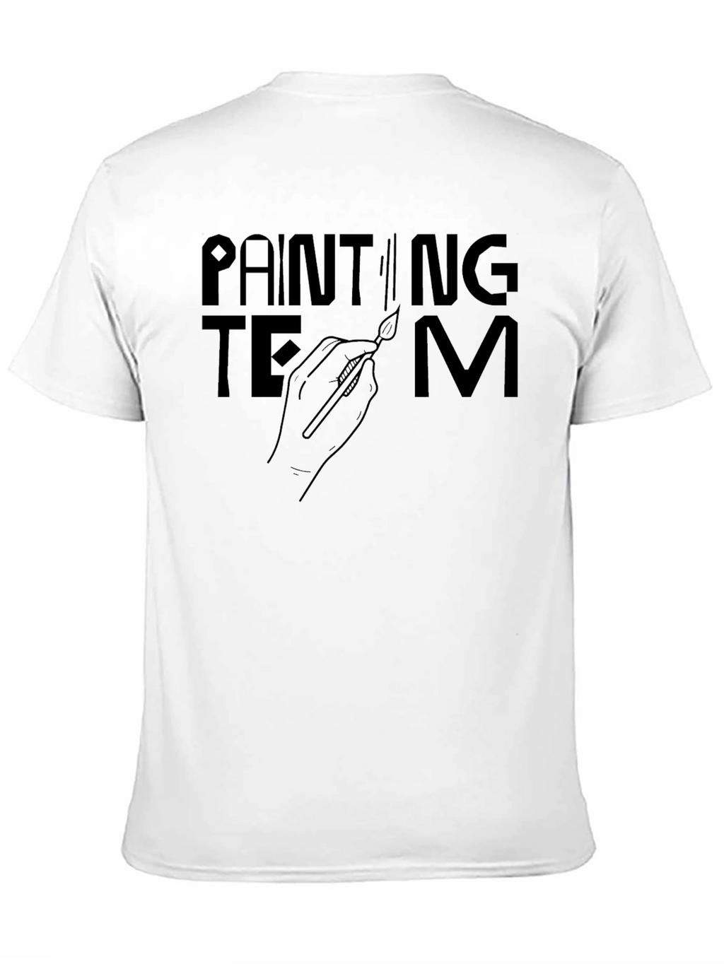 Painting Team Graphic Tee - Artistic Crew Shirt