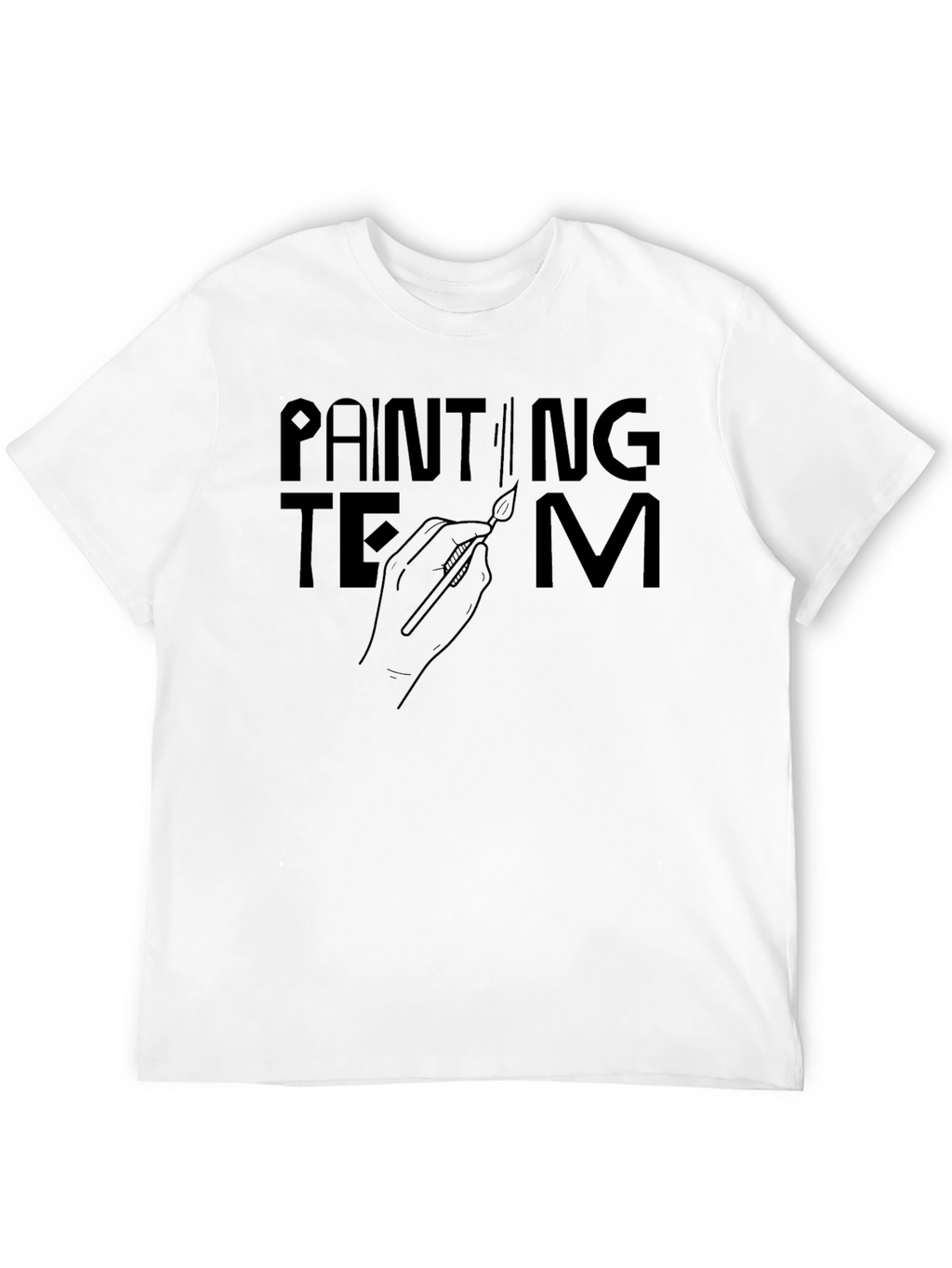 Painting Team Graphic Tee - Artistic Crew Shirt