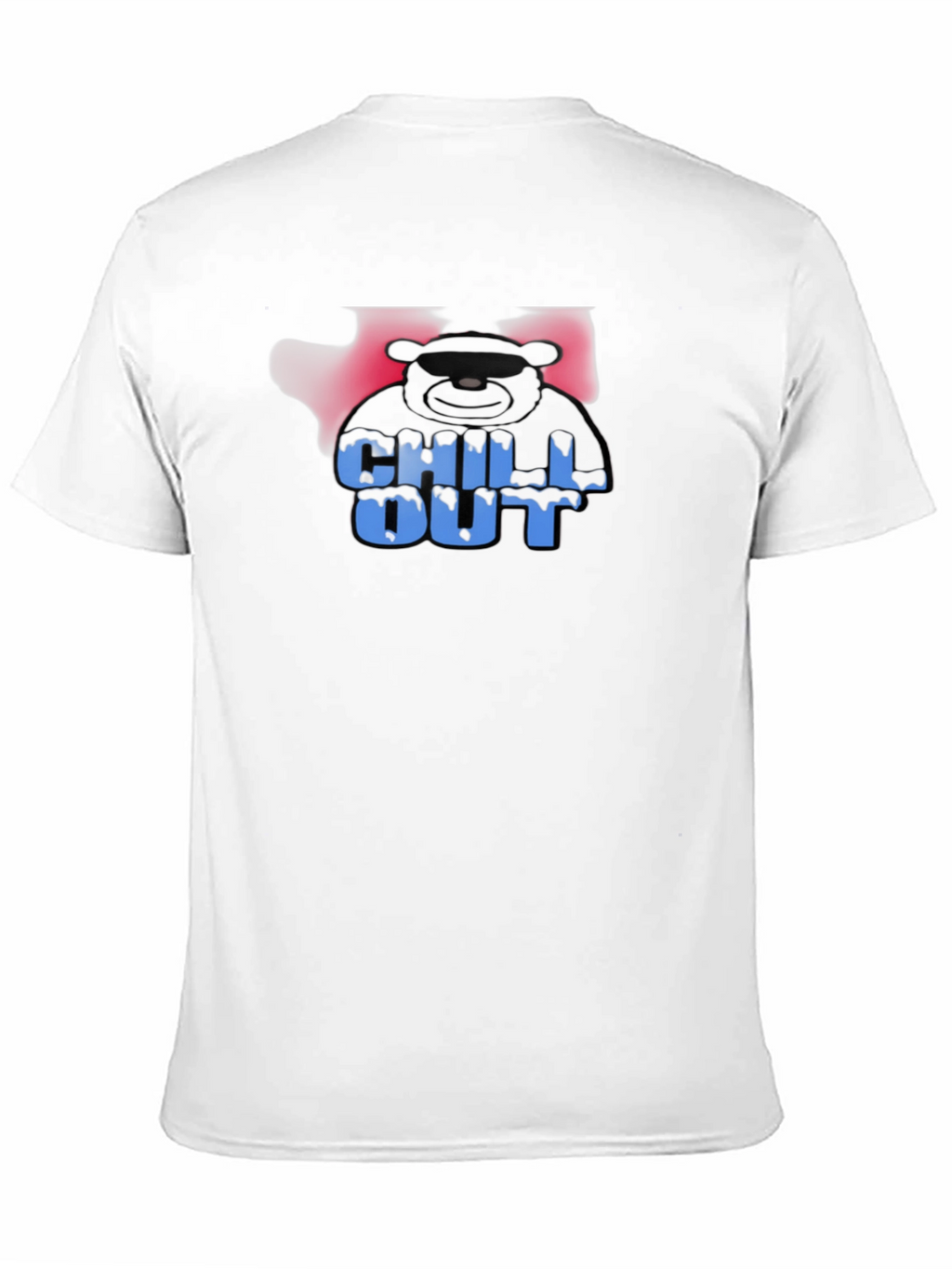 Chill Out Bear Graphic Black T-Shirt
