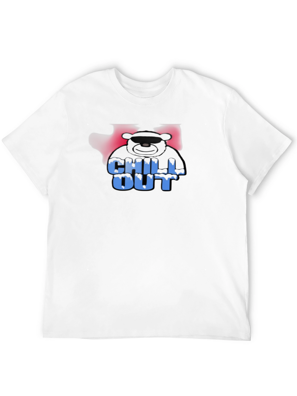 Chill Out Bear Graphic Black T-Shirt