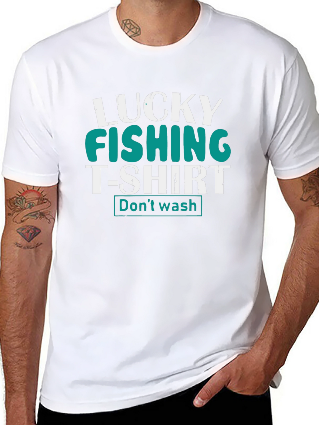 Lucky Fishing T-Shirt - Dont Wash Tee