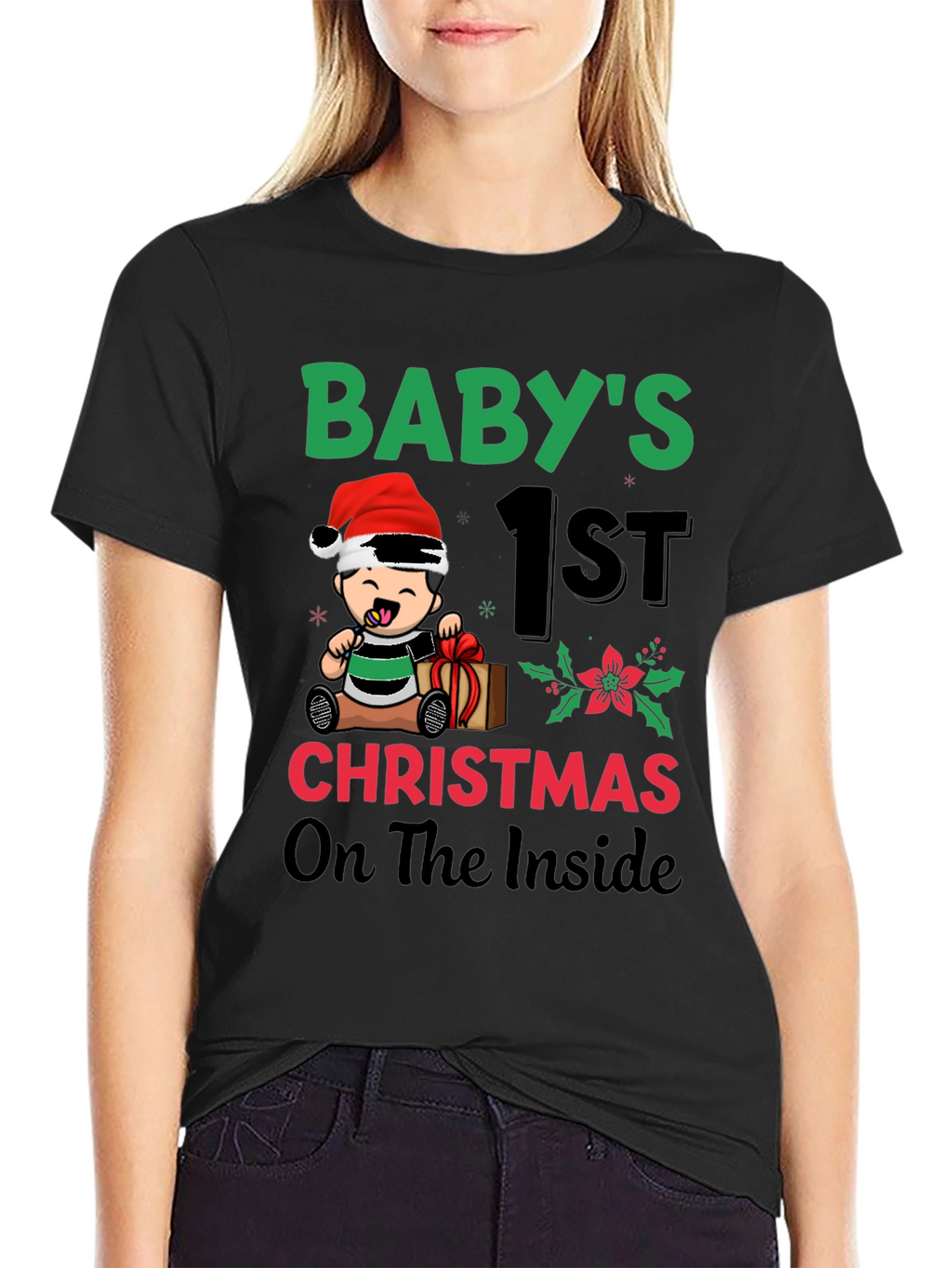 Babys 1st Christmas On The Inside T-Shirt