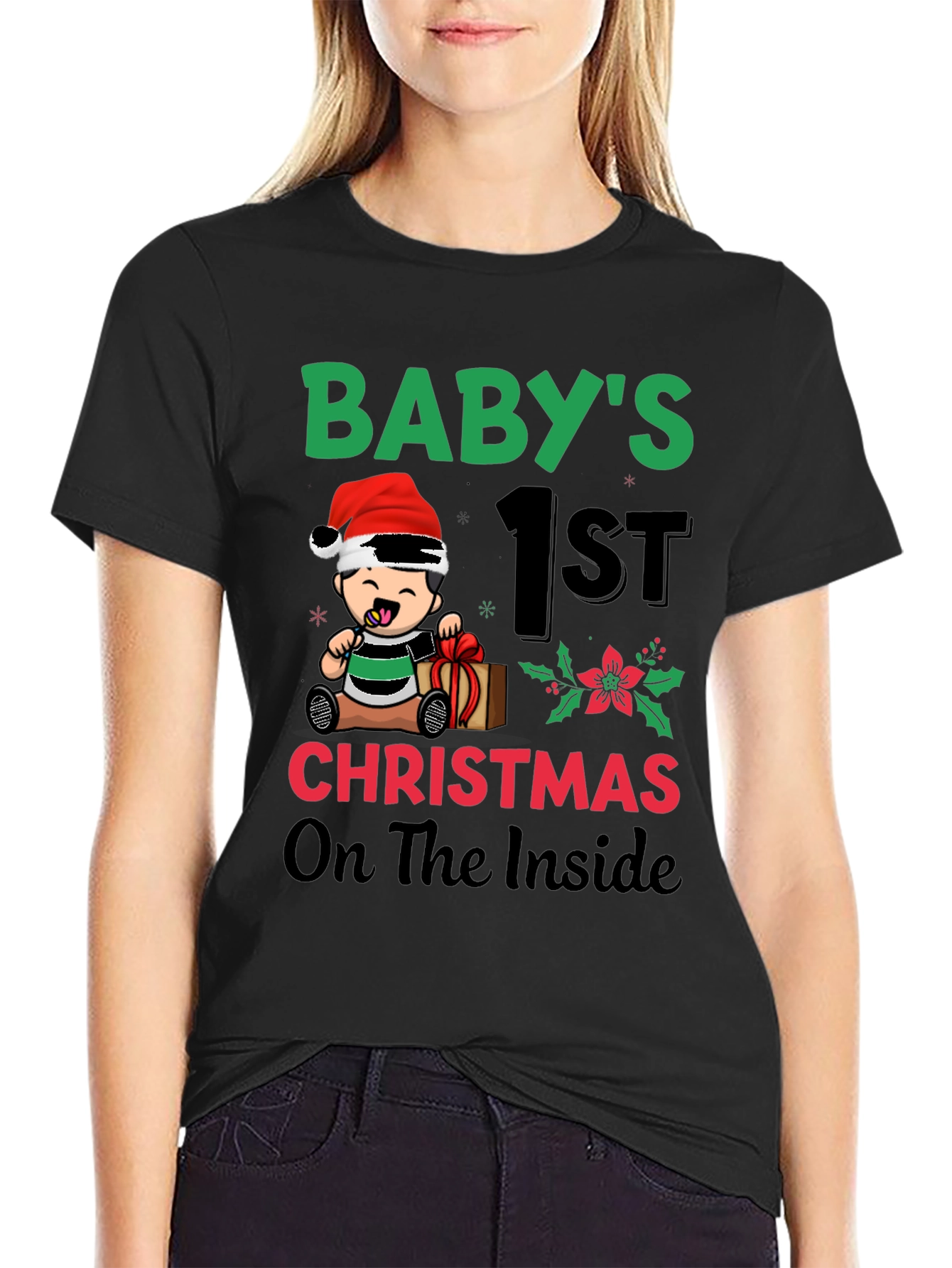Babys 1st Christmas On The Inside T-Shirt