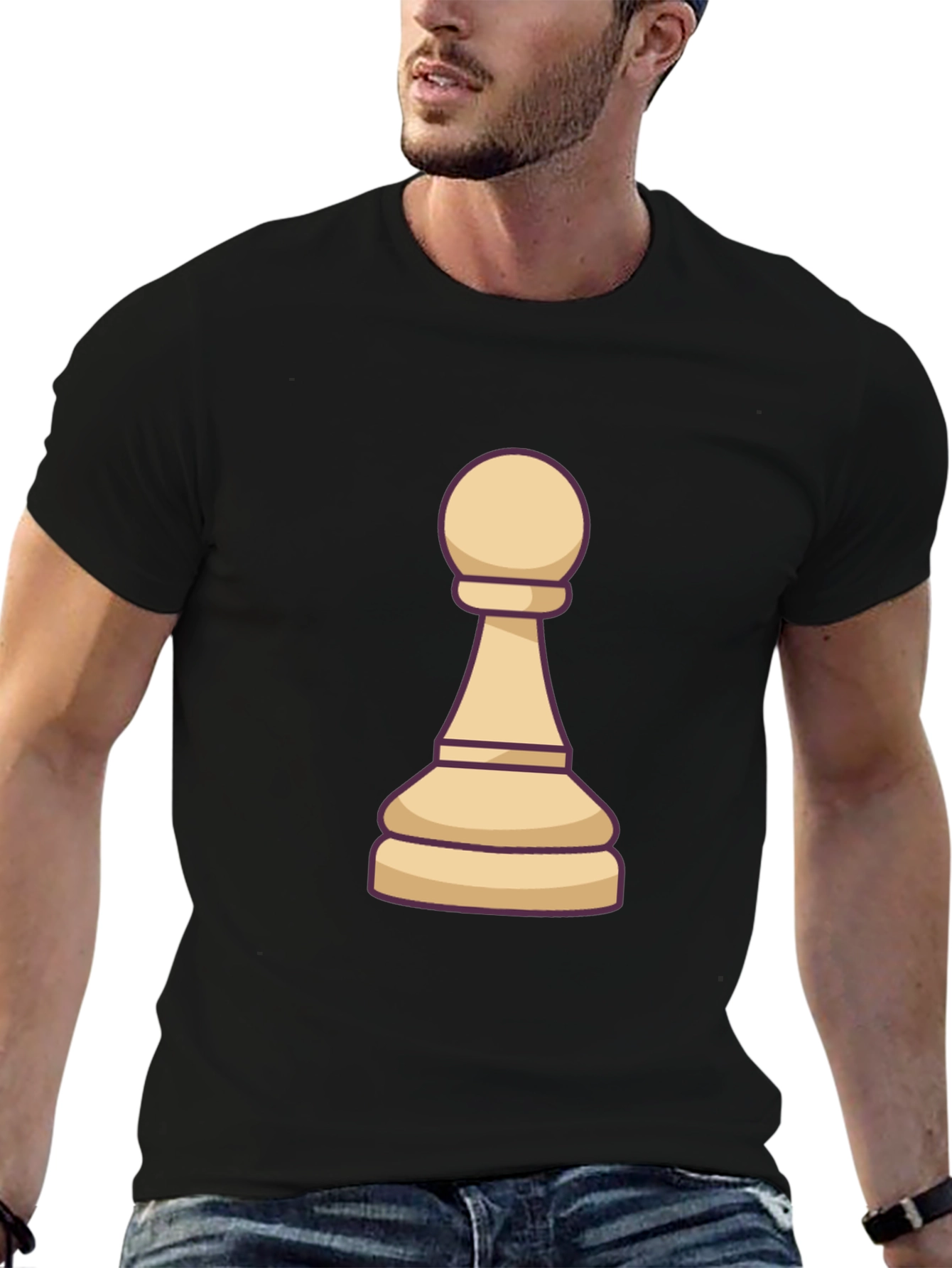 Pawn Graphic Tee - Chess Piece T-Shirt