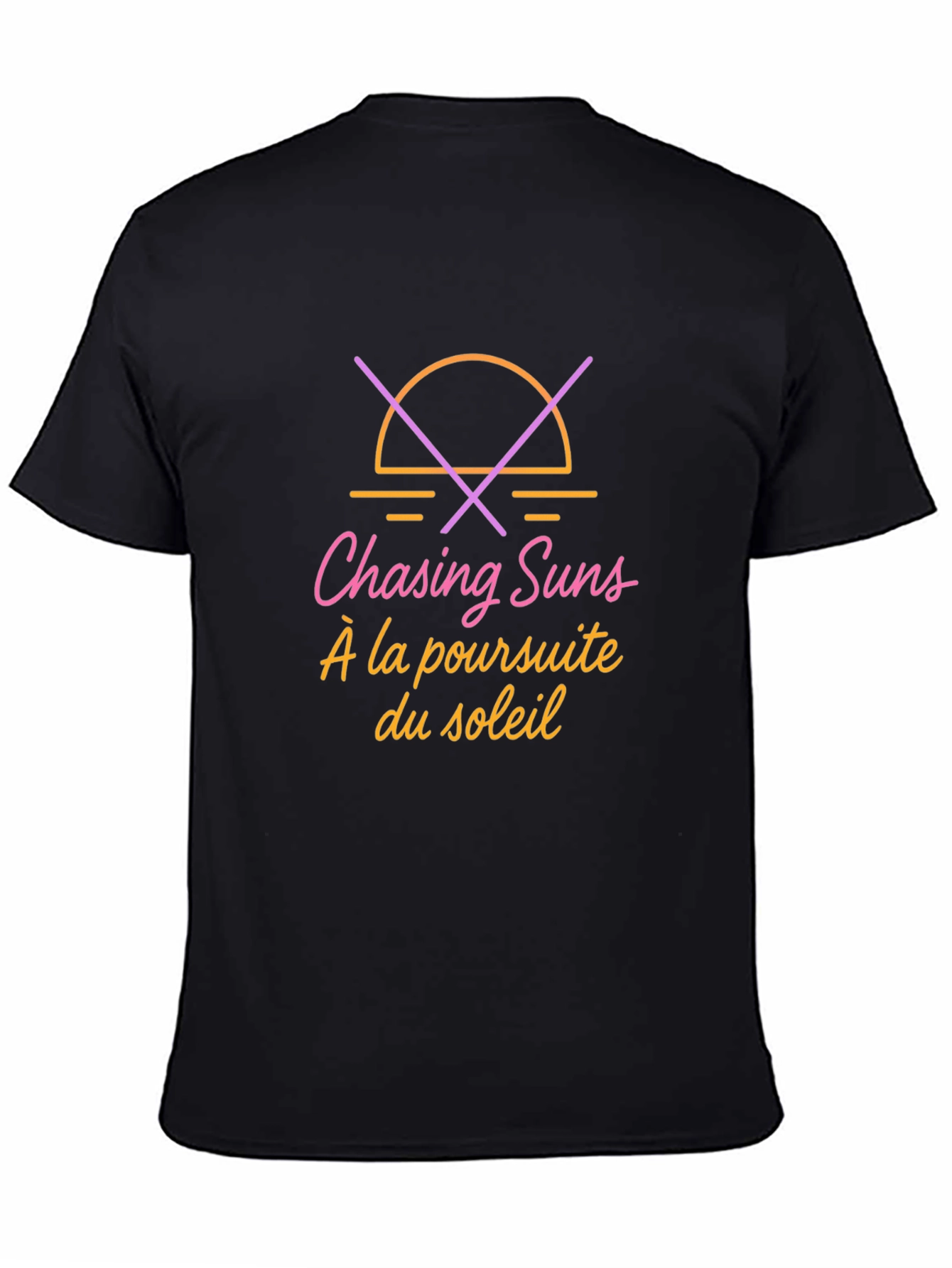 Chasing Suns Graphic T-Shirt - Black