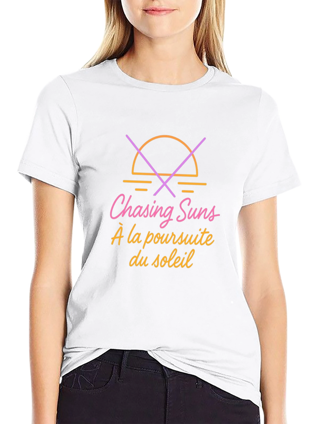 Chasing Suns Graphic T-Shirt - Black
