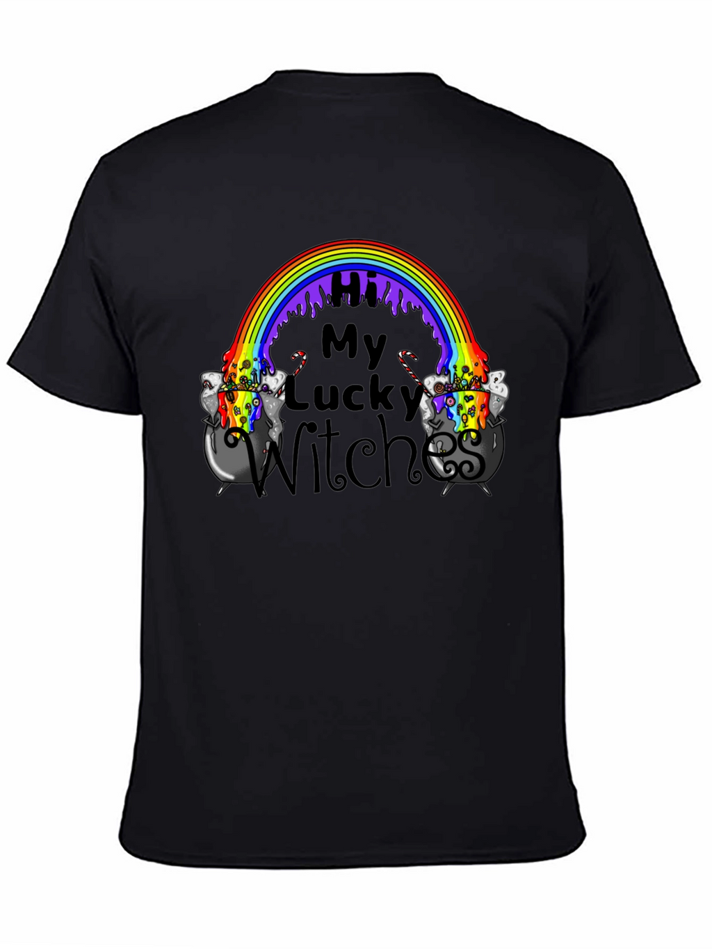 Lucky Witches Rainbow Cauldron T-Shirt
