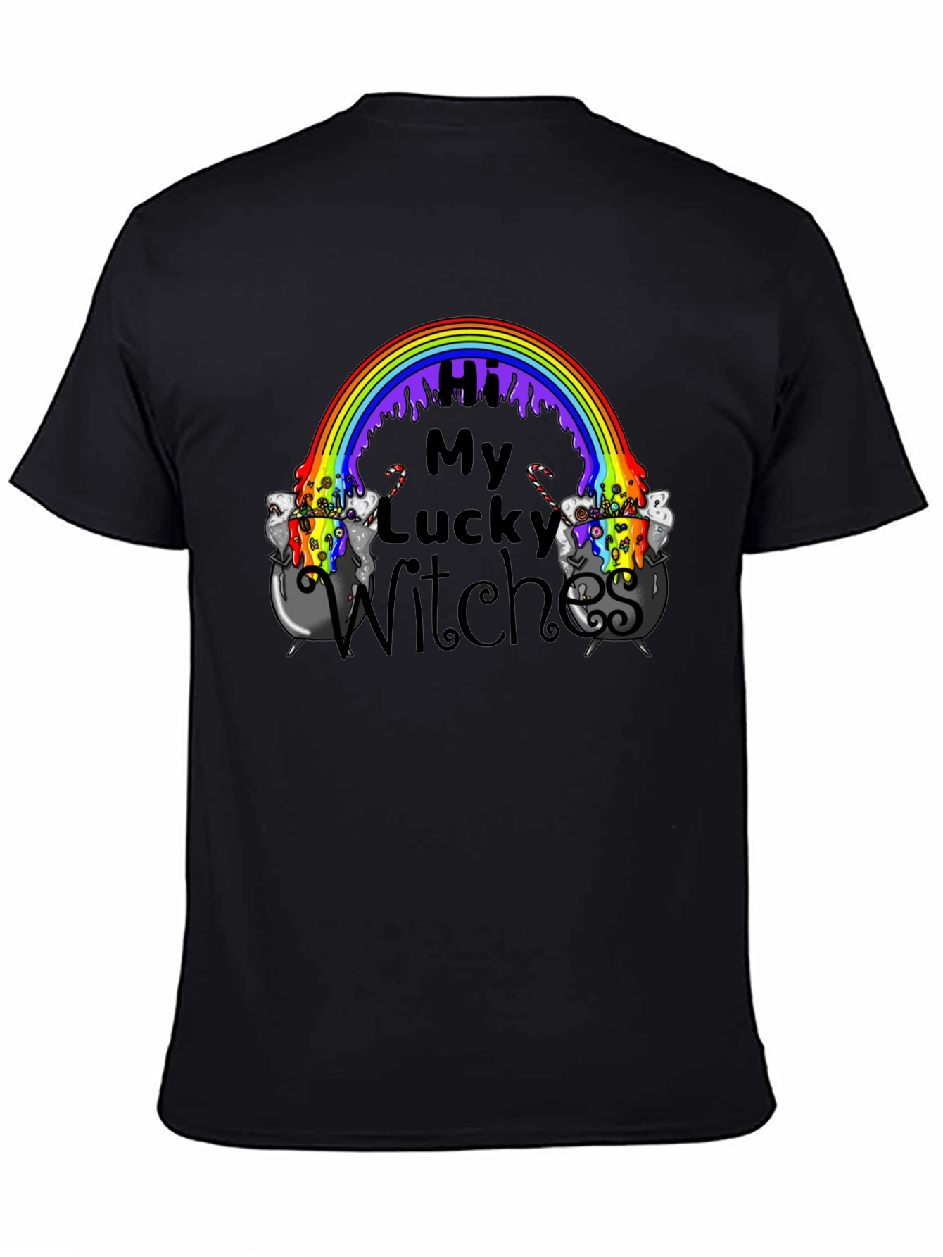 Lucky Witches Rainbow Cauldron T-Shirt