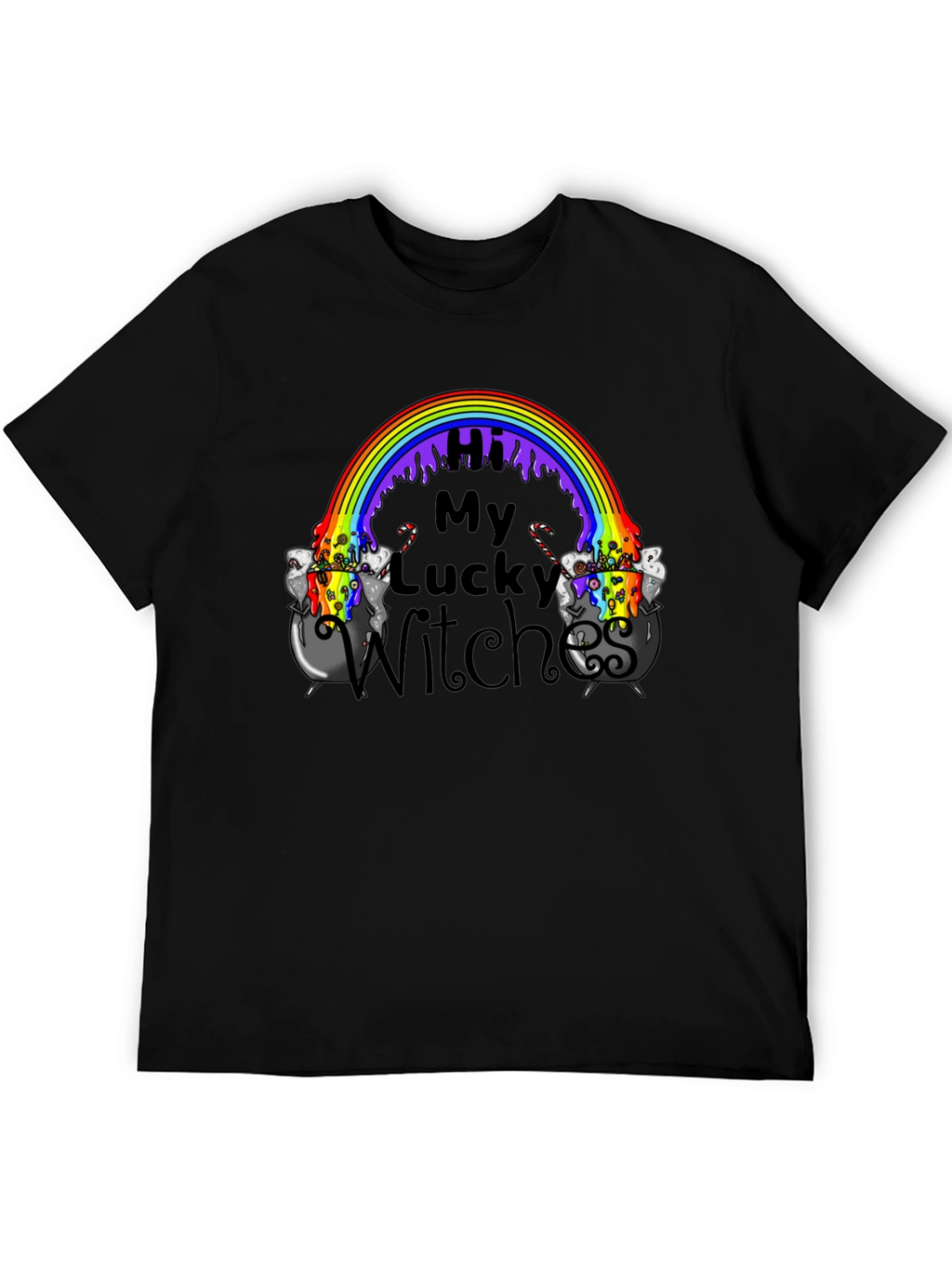Lucky Witches Rainbow Cauldron T-Shirt