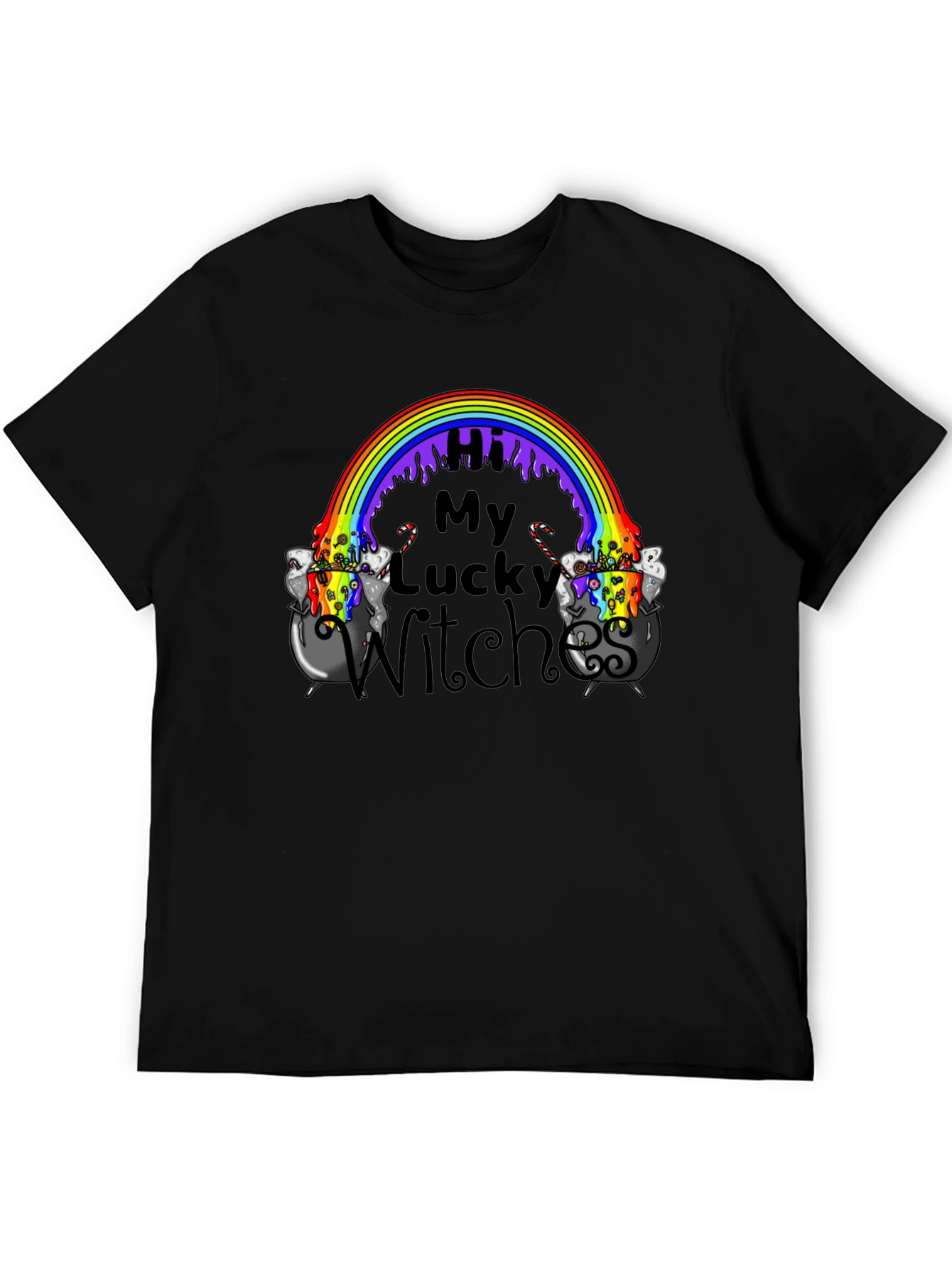 Lucky Witches Rainbow Cauldron T-Shirt