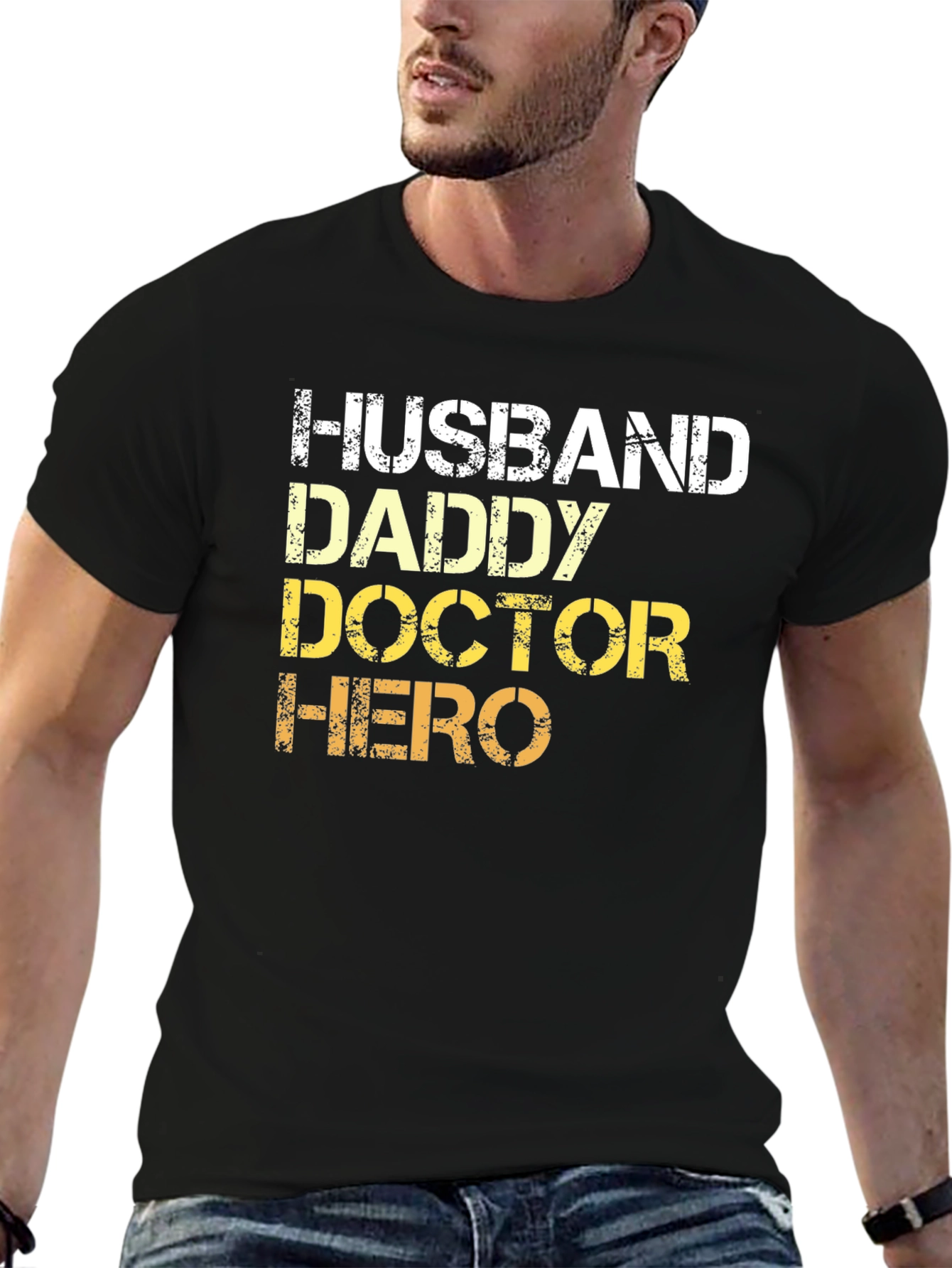 Husband Daddy Doctor Hero T-Shirt - Mens Graphic Tee