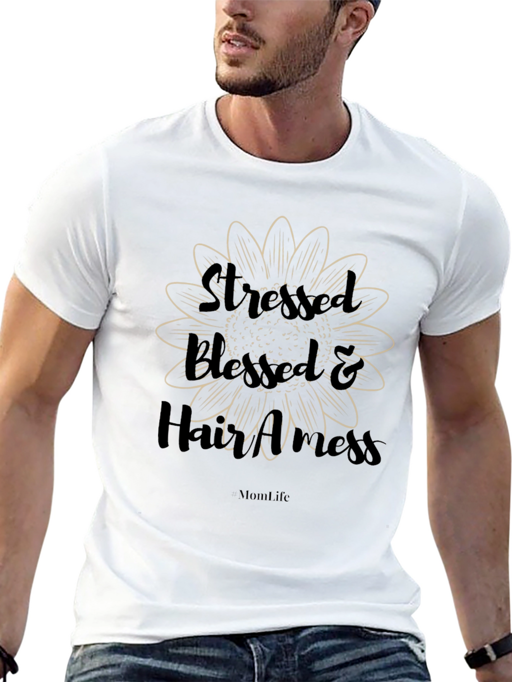 Stressed Blessed & Hair A Mess T-Shirt