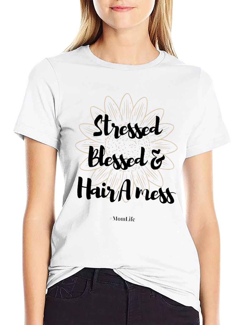 Stressed Blessed & Hair A Mess T-Shirt