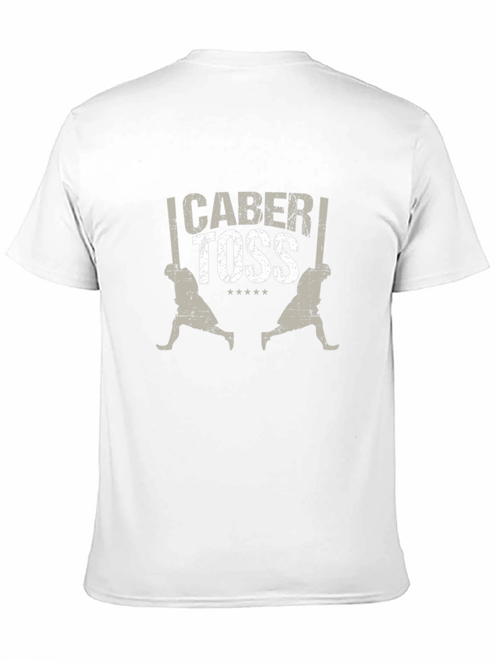 Caber Toss T-Shirt Black Cotton Blend Graphic Tee