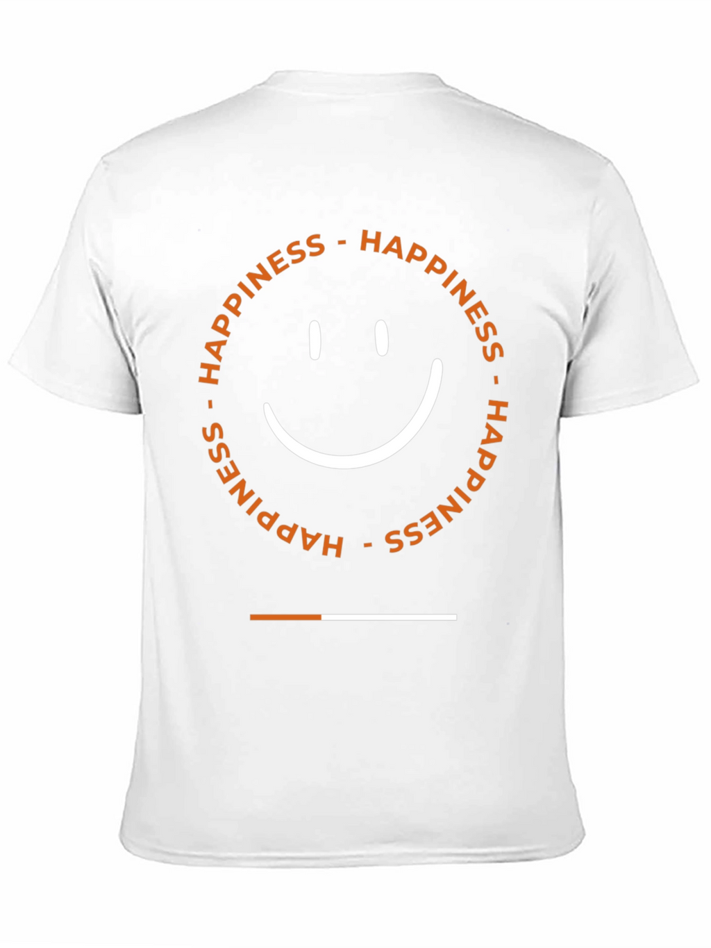 Happiness Smiley Face Graphic Tee - Black Cotton Blend