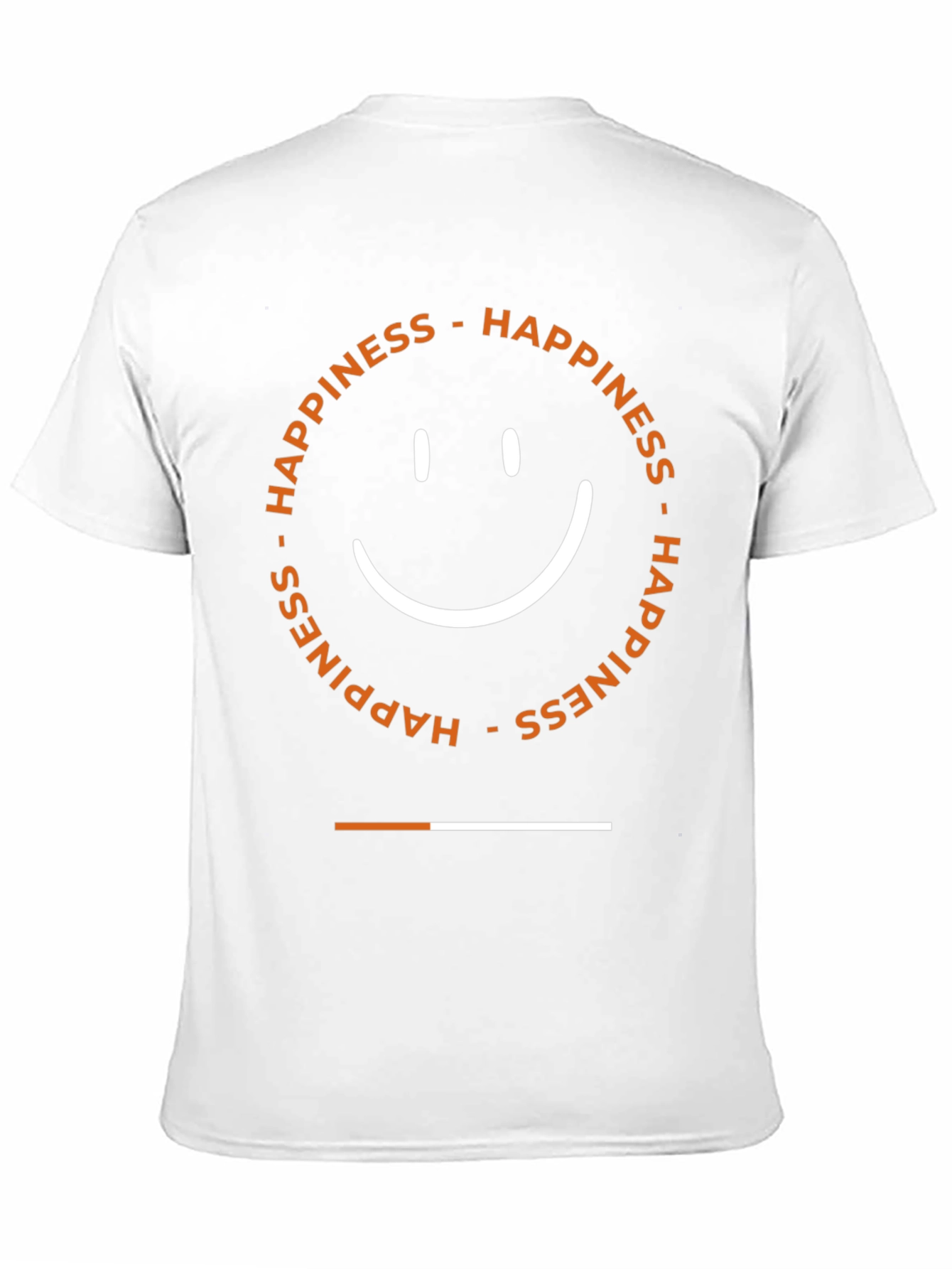 Happiness Smiley Face Graphic Tee - Black Cotton Blend