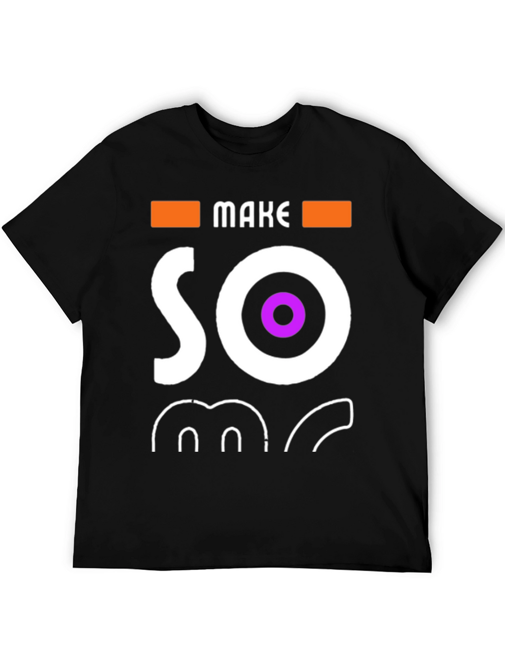 Make Some Noise Black Graphic Tee