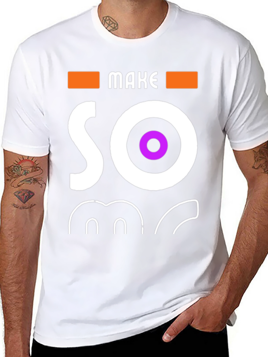 Make Some Noise Black Graphic Tee