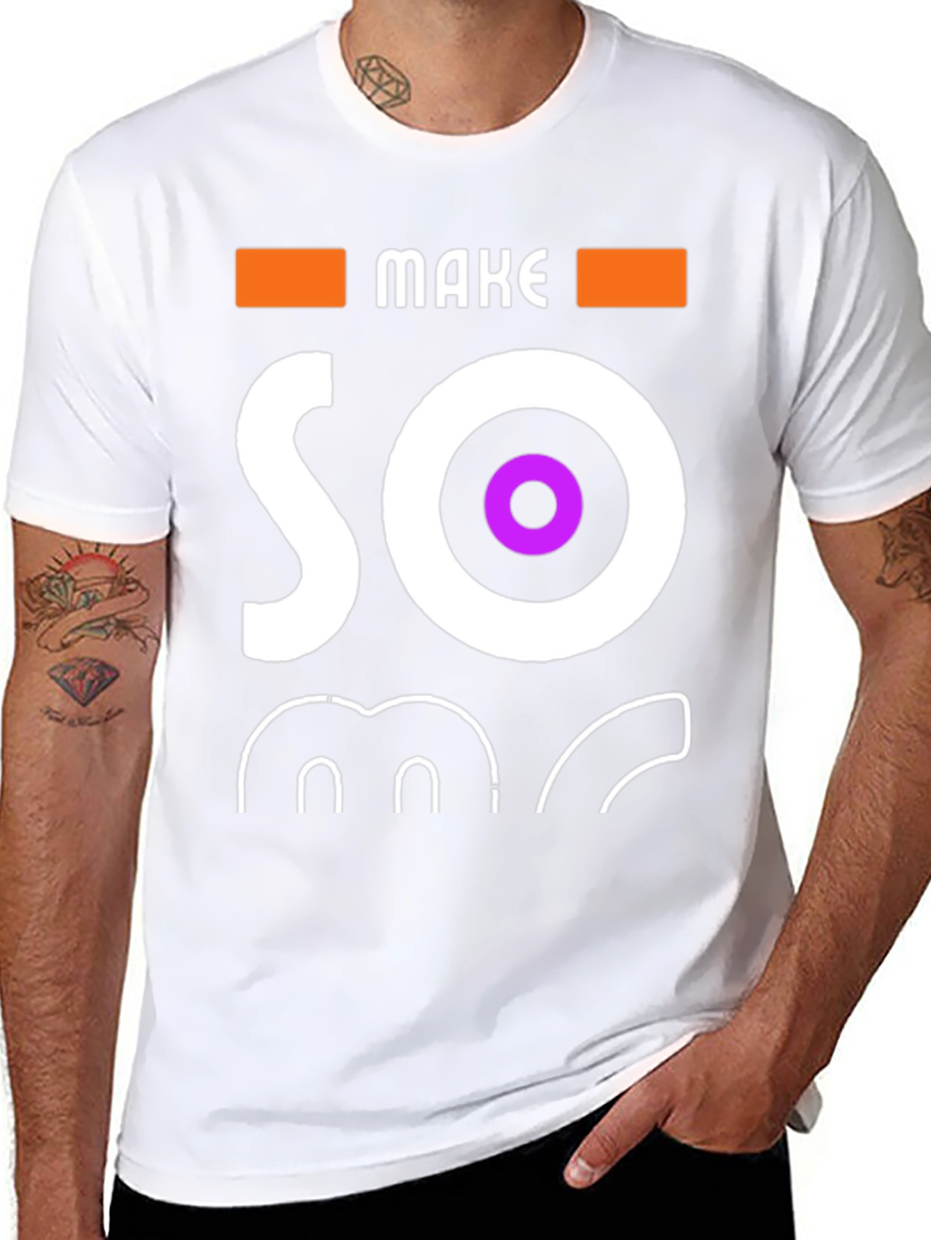 Make Some Noise Black Graphic Tee