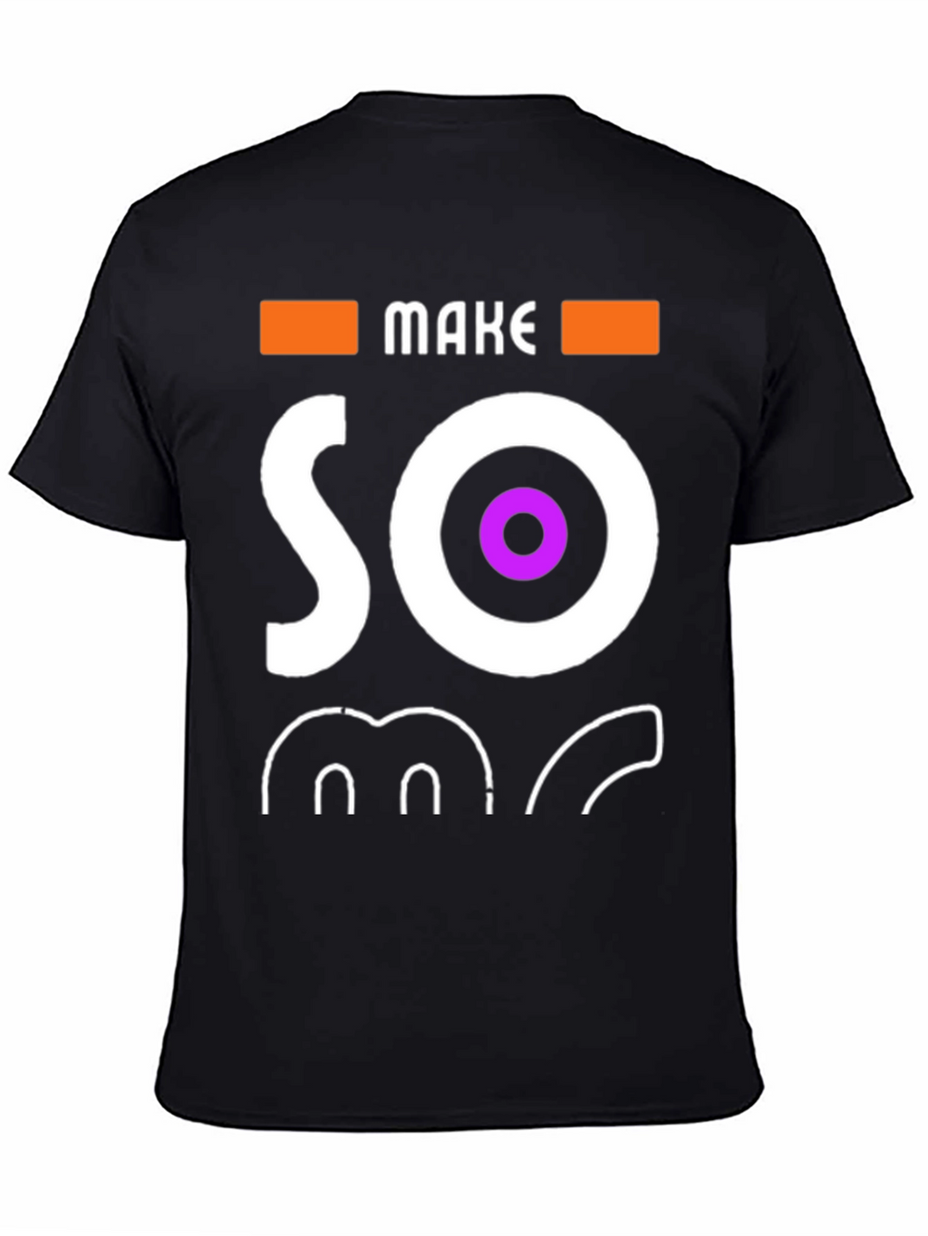 Make Some Noise Black Graphic Tee