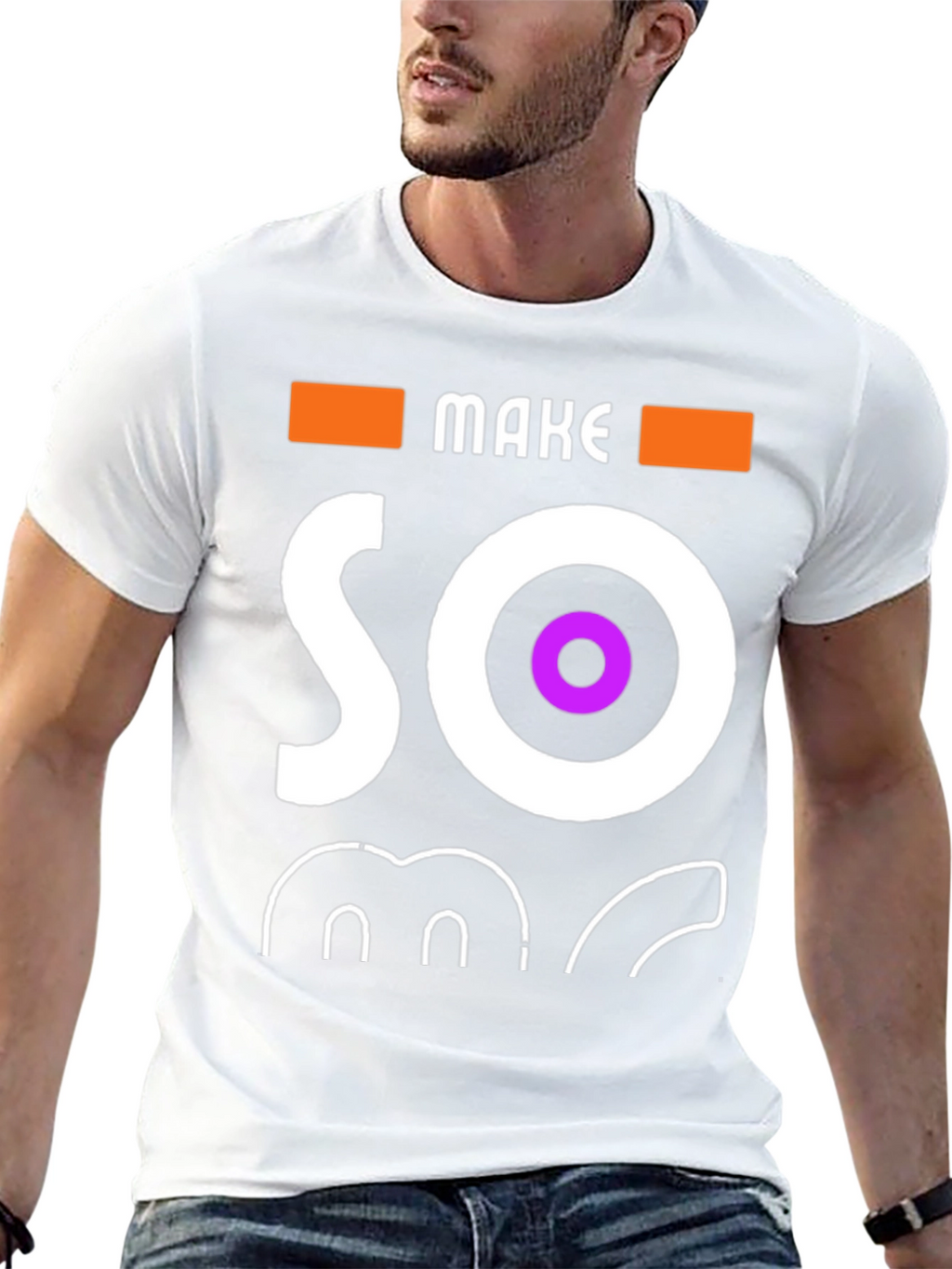 Make Some Noise Black Graphic Tee