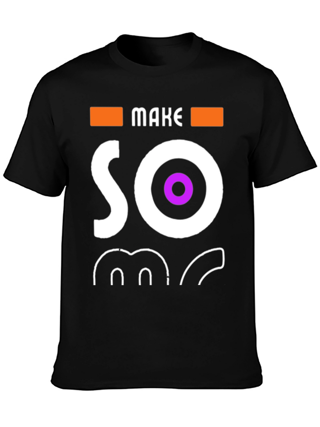 Make Some Noise Black Graphic Tee