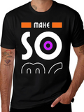 Make Some Noise Black Graphic Tee