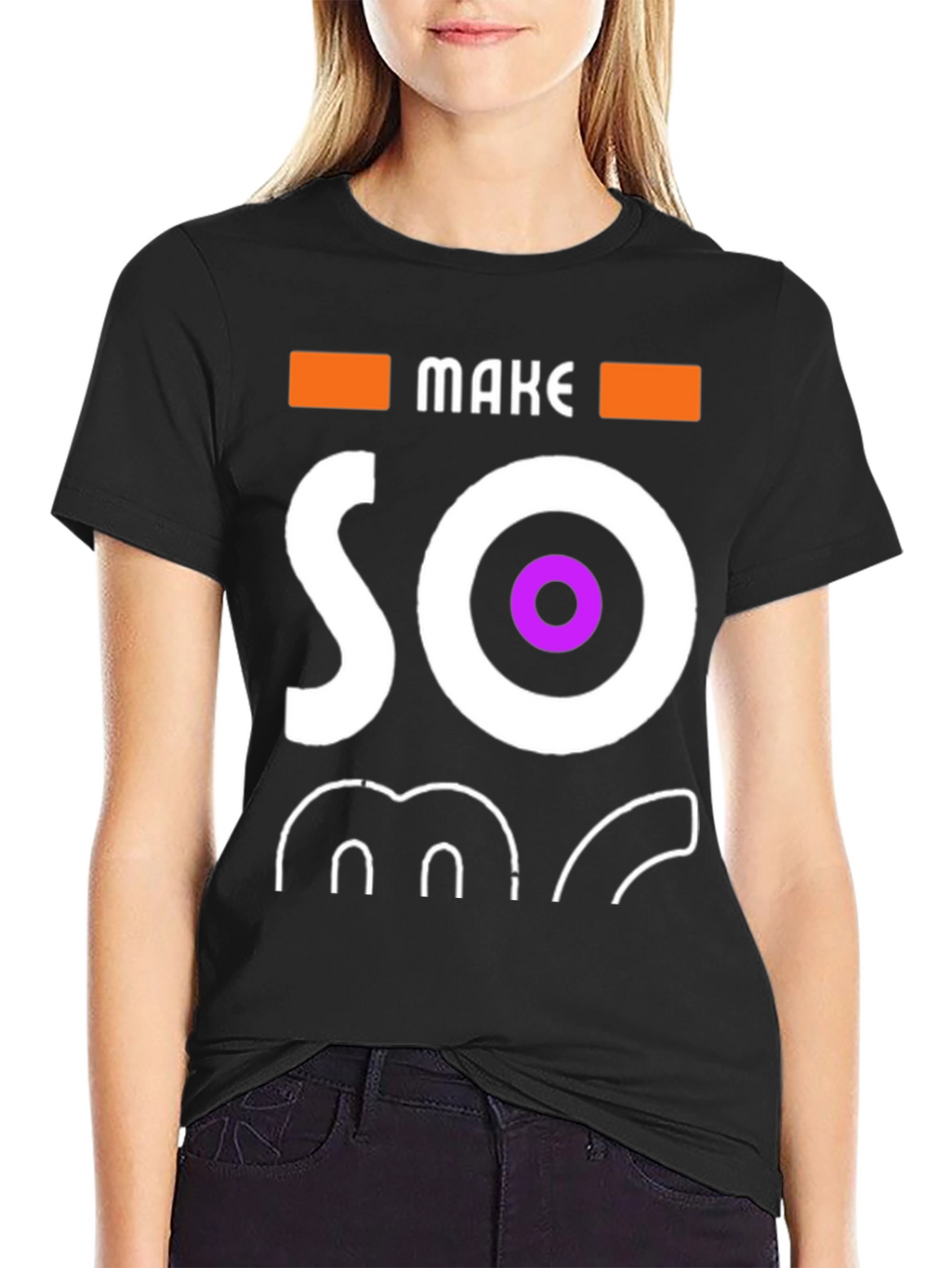 Make Some Noise Black Graphic Tee