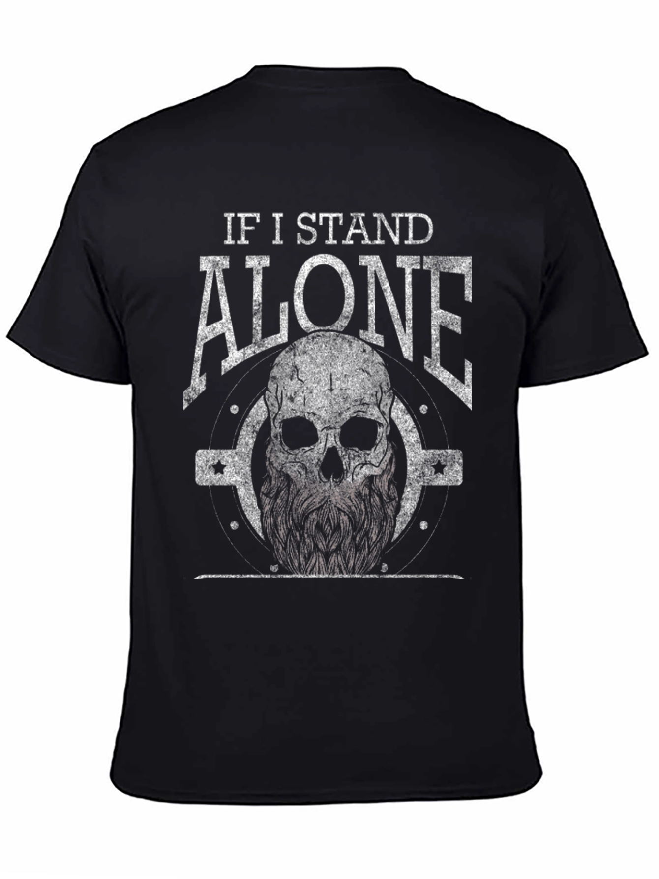 Skull Graphic T-Shirt - If I Stand Alone Tee