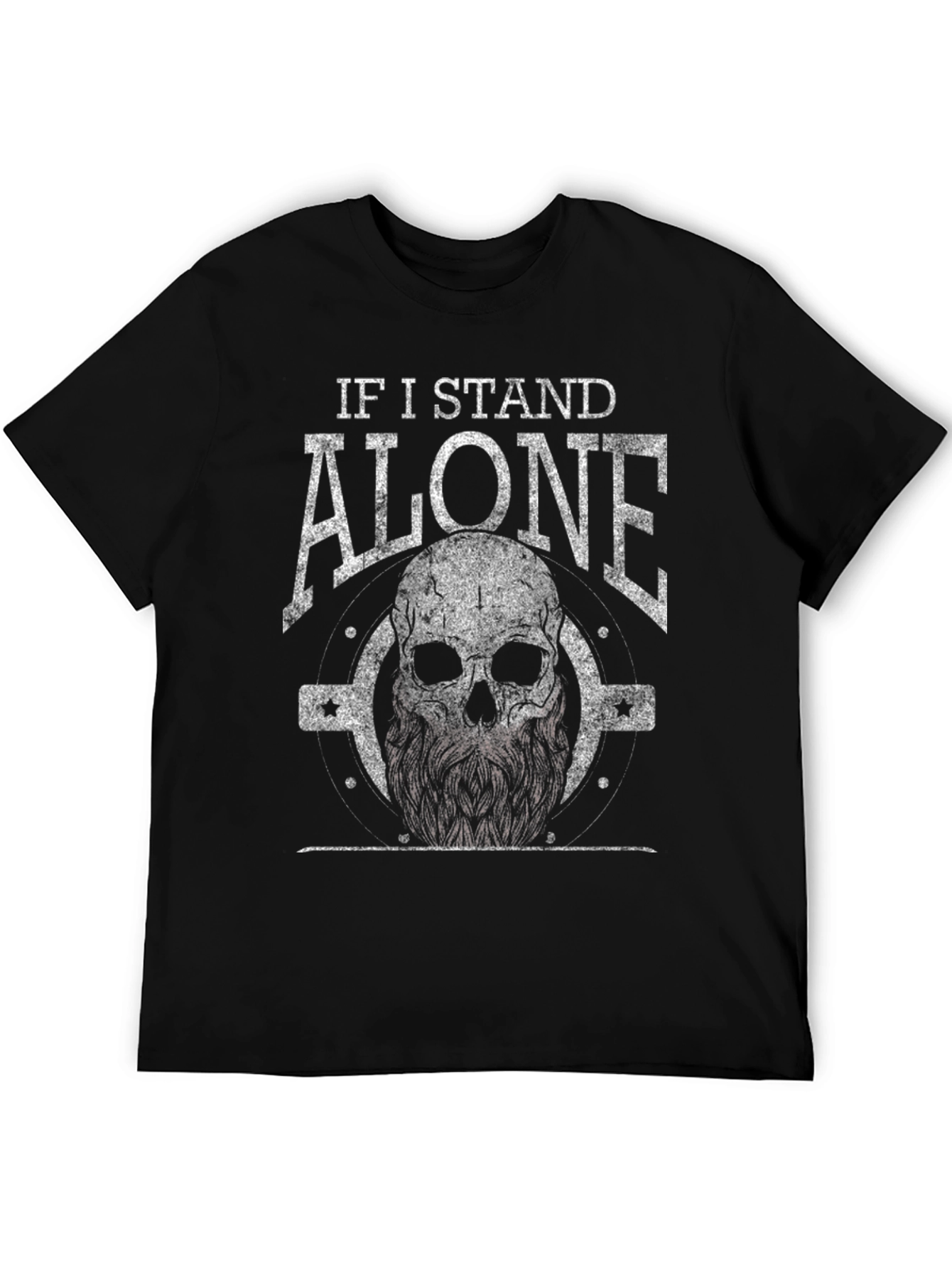 Skull Graphic T-Shirt - If I Stand Alone Tee